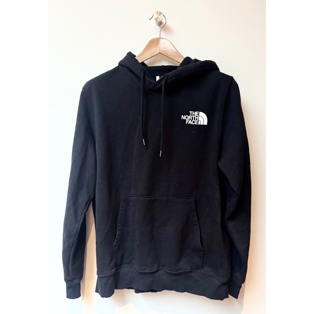 North Face Men's Black Hooded Sweatshirt Never Stop Exploring Sz L - Picture 1 of 4